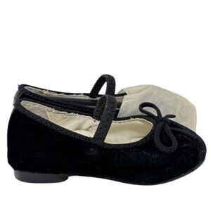 FD Flower girl design with Bow Velvet Mary Jane Dress Style Black Size 2